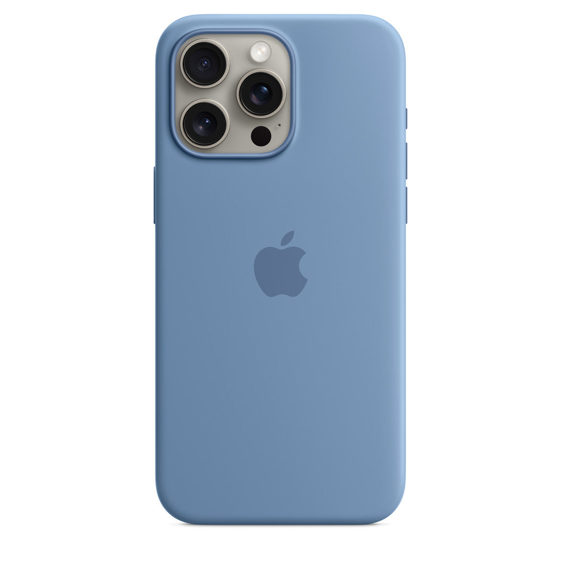 Custodia MagSafe in silicone per iPhone 15 Pro Max - Blu inverno