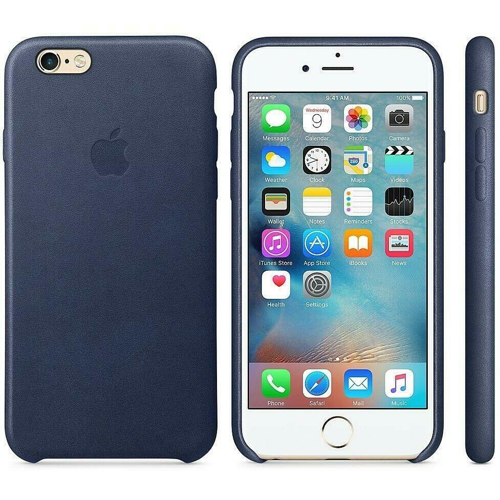 Custodia in Pelle per iPhone 6/6S - Blu scuro