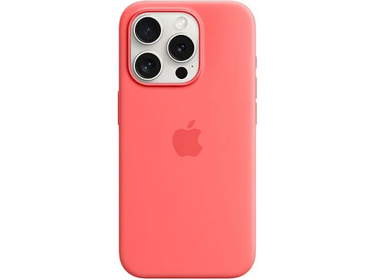 Custodia MagSafe in silicone per iPhone 14 Pro - guava