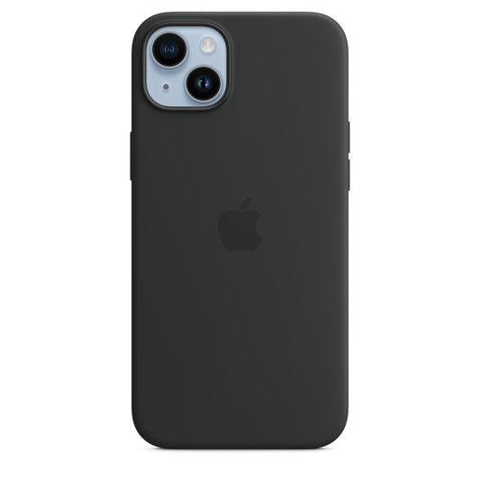 Custodia MagSafe in silicone per iPhone 14 Plus - Mezzanotte