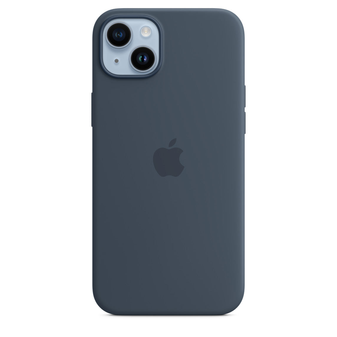 Custodia MagSafe in silicone per iPhone 14 Plus - Blu tempesta