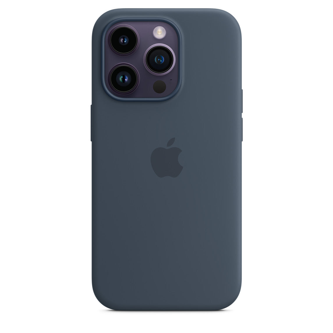 Custodia MagSafe in silicone per iPhone 14 Pro - Blu tempesta