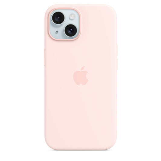 Custodia MagSafe in silicone per iPhone 15 - Rosa confetto