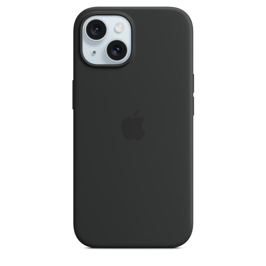 Custodia MagSafe in silicone per iPhone 15 - Nero