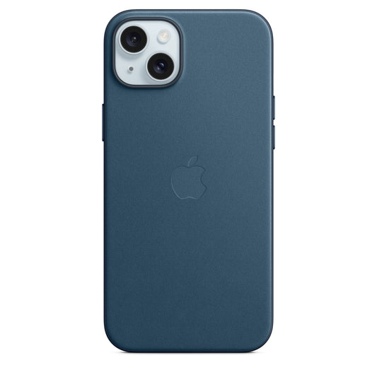Custodia MagSafe in tessuto FineWoven per iPhone 15 Plus - Blu Pacifico