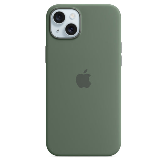 Custodia MagSafe in silicone per iPhone 15 Plus - Cipresso