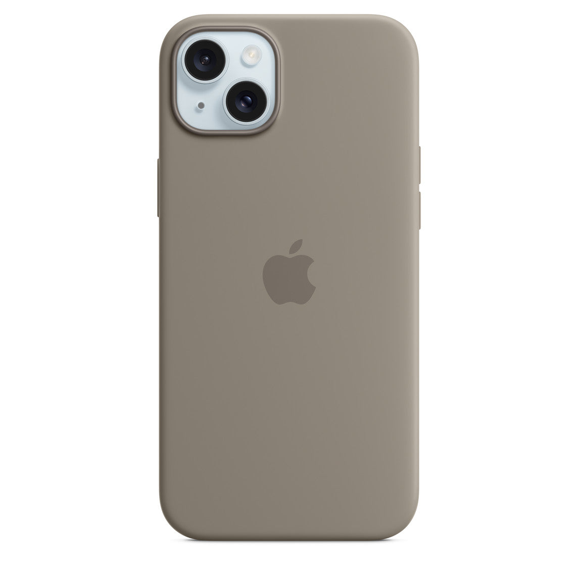 Custodia MagSafe in silicone per iPhone 15 Plus - Grigio creta
