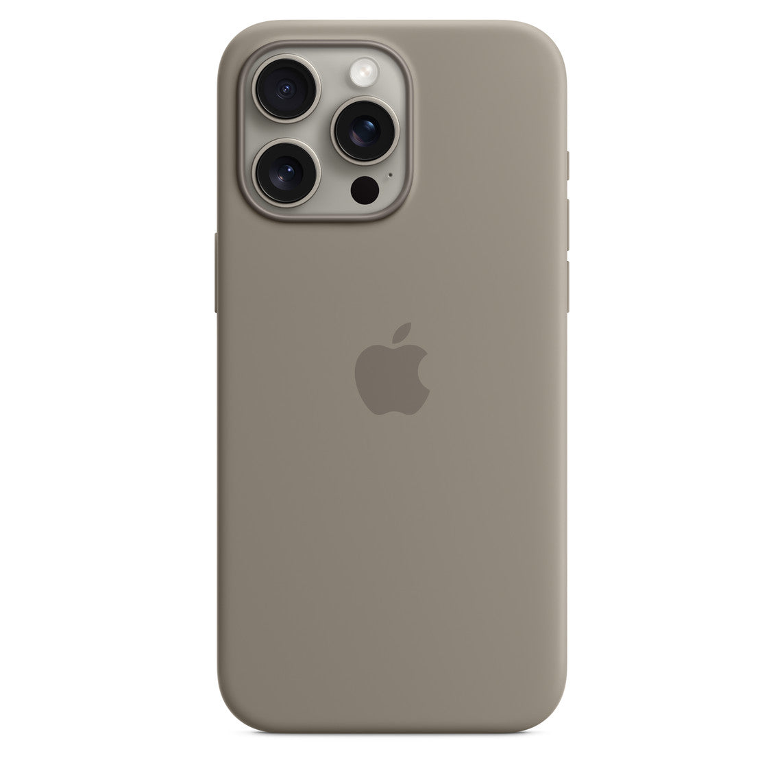 Custodia MagSafe in silicone per iPhone 15 Pro Max - Grigio creta