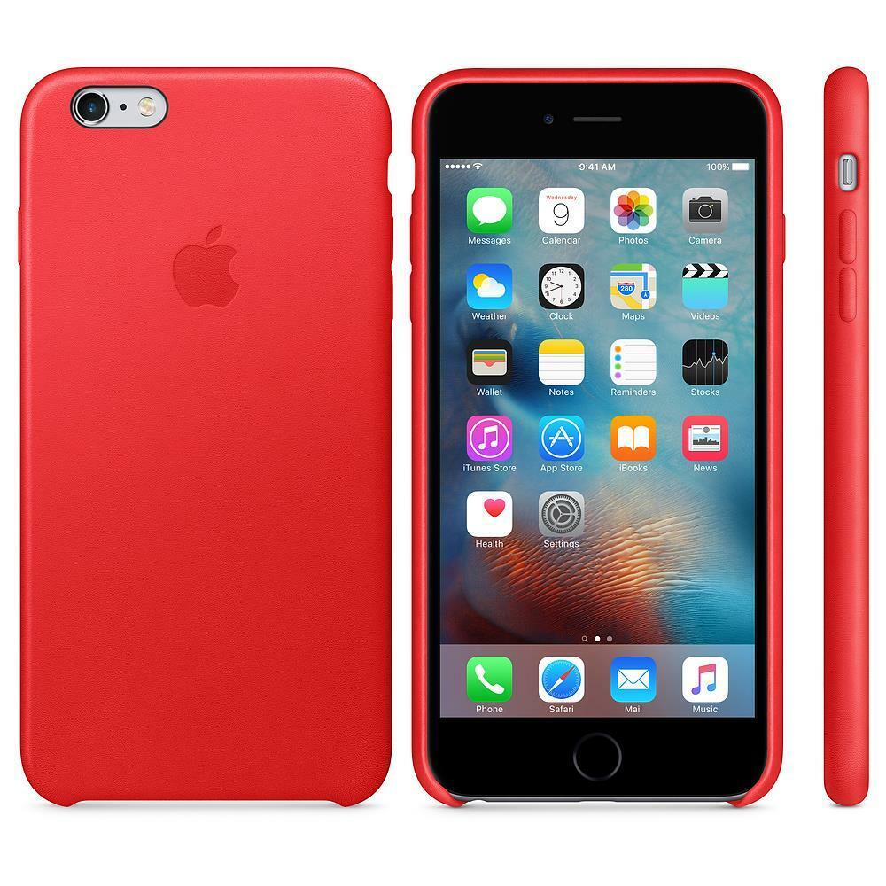 Custodia in Pelle per iPhone 6 Plus/6S Plus - Rosso