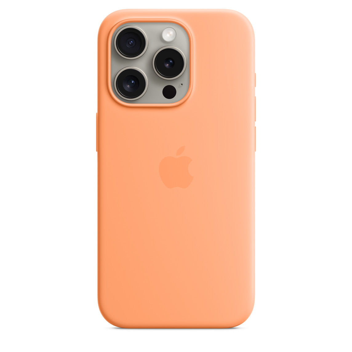 Custodia MagSafe in silicone per iPhone 15 Pro - Aranciata