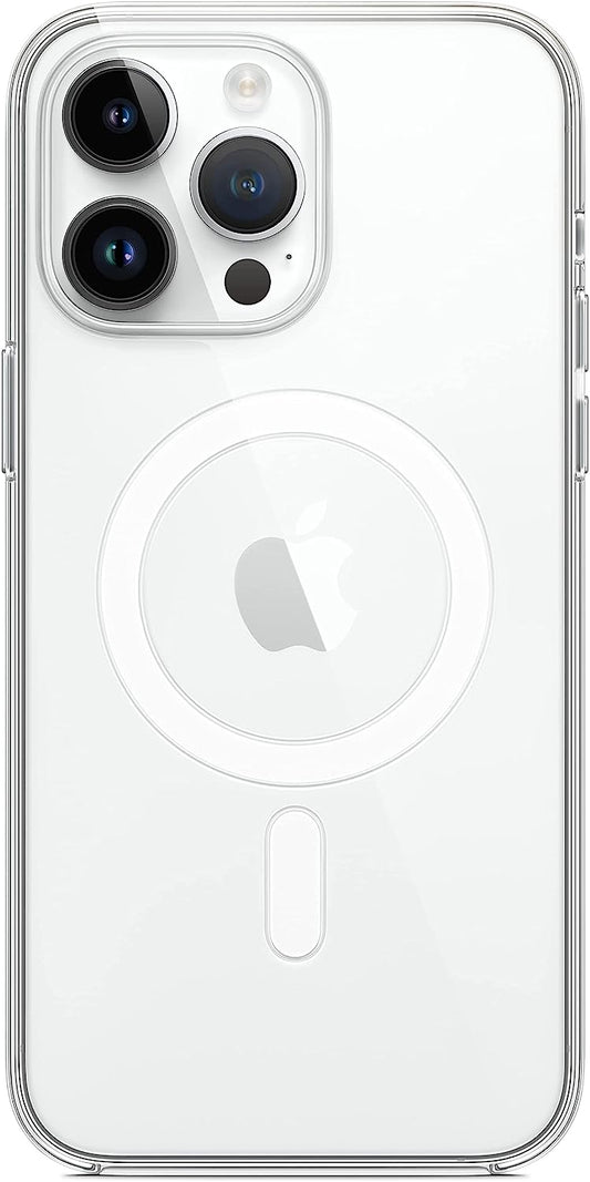 Custodia MagSafe in pelle per iPhone 14 Pro Max - trasparente