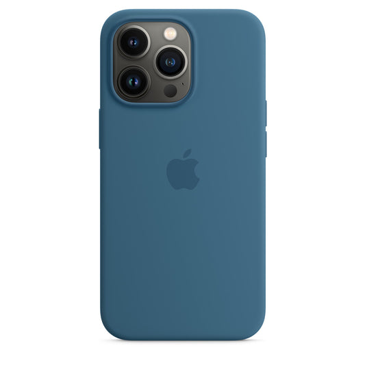 Custodia MagSafe in silicone per iPhone 13 Pro - Azzurro fiordo