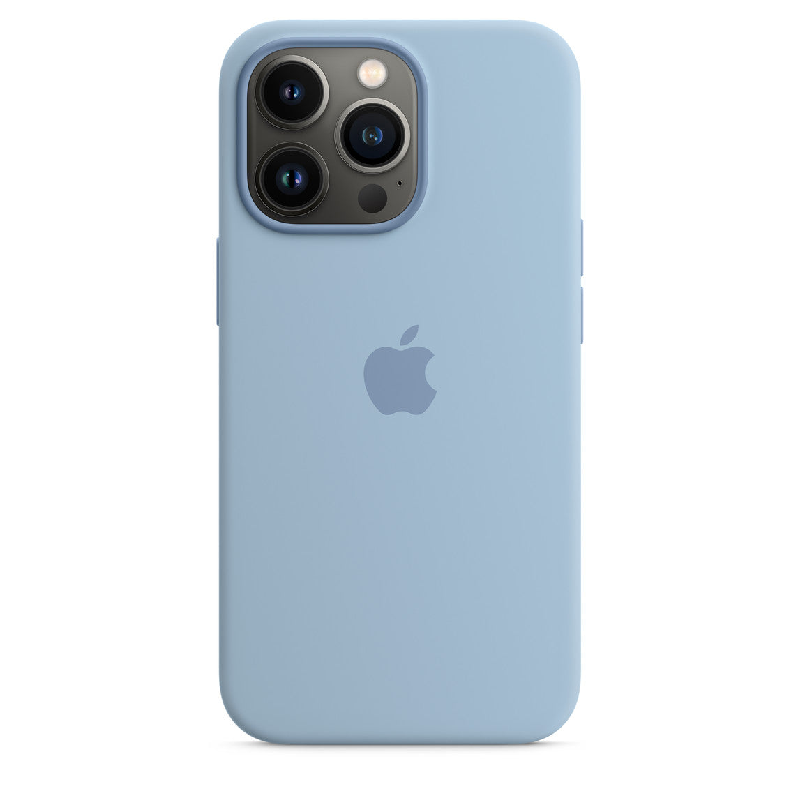 Custodia MagSafe in silicone per iPhone 13 Pro - Celeste nebbia