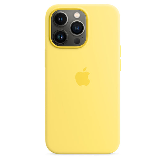 Custodia MagSafe in silicone per iPhone 13 Pro - Scorza di limone