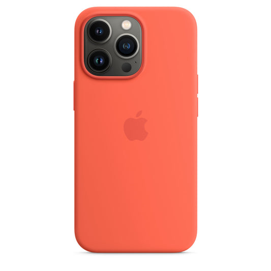 Custodia MagSafe in silicone per iPhone 13 Pro - Mandarino