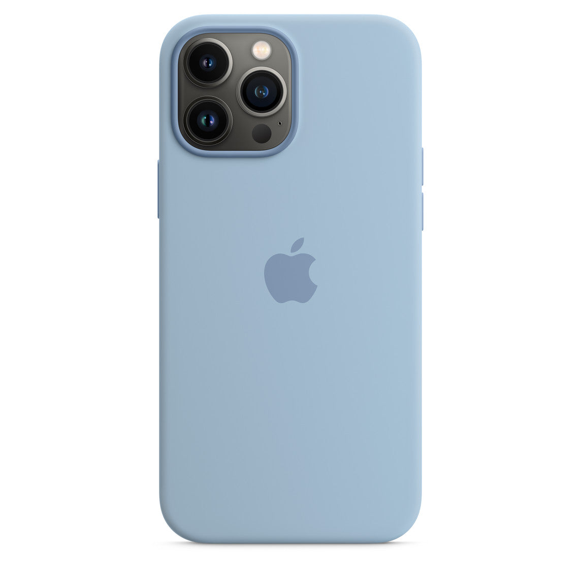 Custodia MagSafe in silicone per iPhone 13 Pro Max - Celeste nebbia